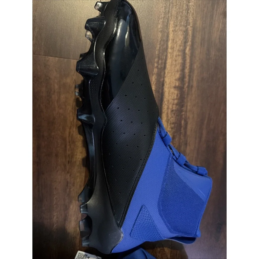 New Nike Adidas Adizero Chaos Football Cleats Size 12 Black Blue